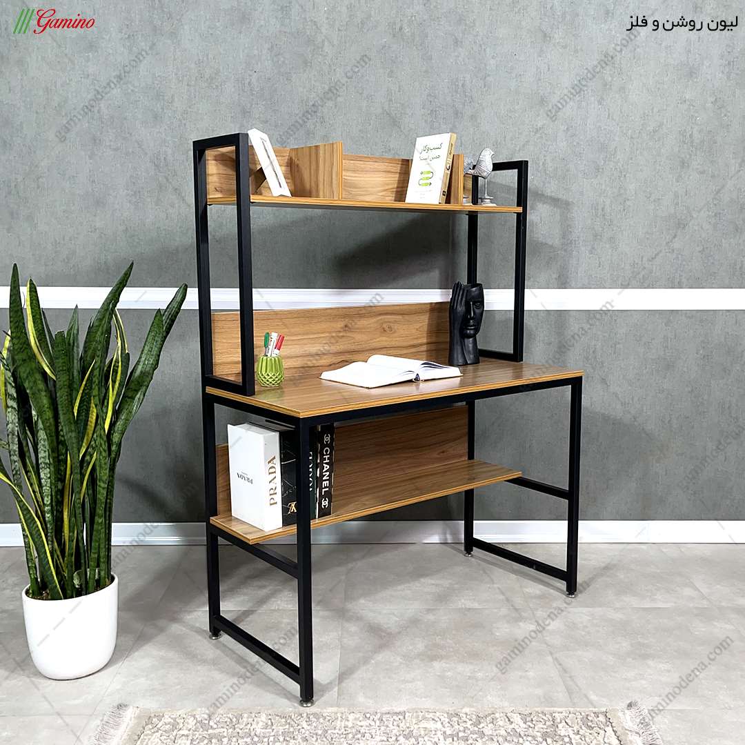 میز تحریر کتابخانه دار فلز دانشجویی